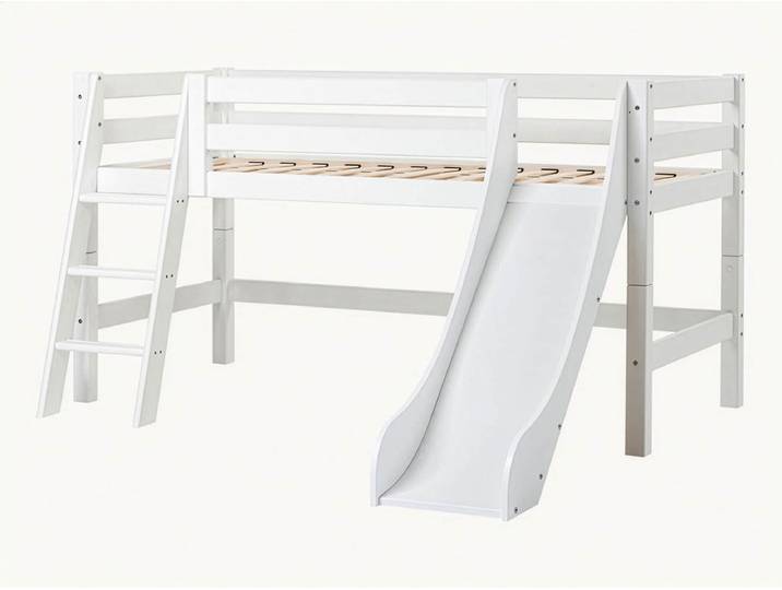 Mini-Hochbett Ortholino - mit Treppe - 90x200 cm