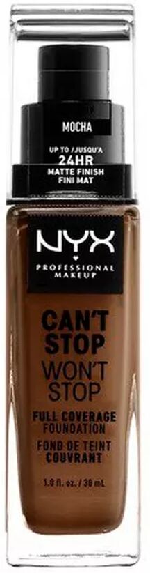NYX-PROFESSIONAL-MAKEUP - Full Coverage Foundation - Can't Stop Won't Stop, One Size, Mocha