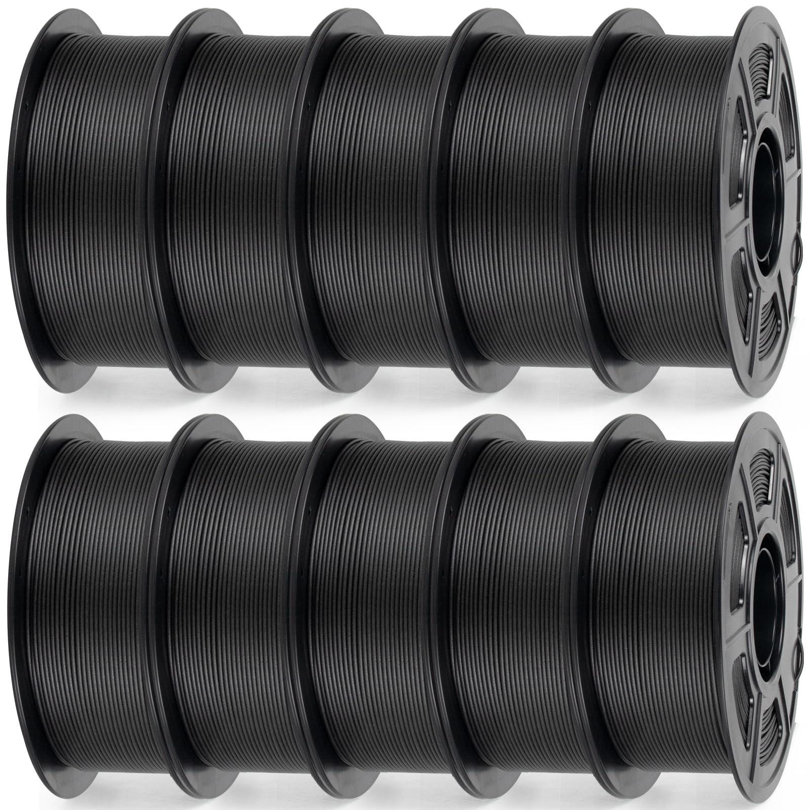 Selius 3D Printer Filament PETG met Koolstofvezel - 1.75 mm - 10 kg - Zwart