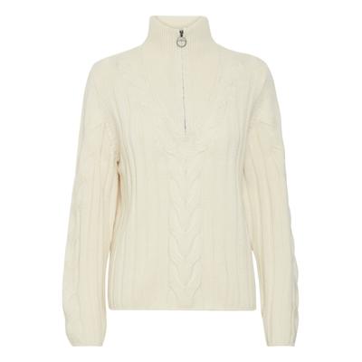 Troyer OXMO "Troyer OXOtilly", Damen, Gr. XL, beige (birch), Obermaterial: 100% Polyacryl PAN., Pullover Troyer
