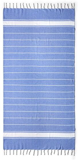 Serviette paréo personnalisée en coton 180 g/m² Denia Bleu Royal TAILLE UNIQUE ADULTE
