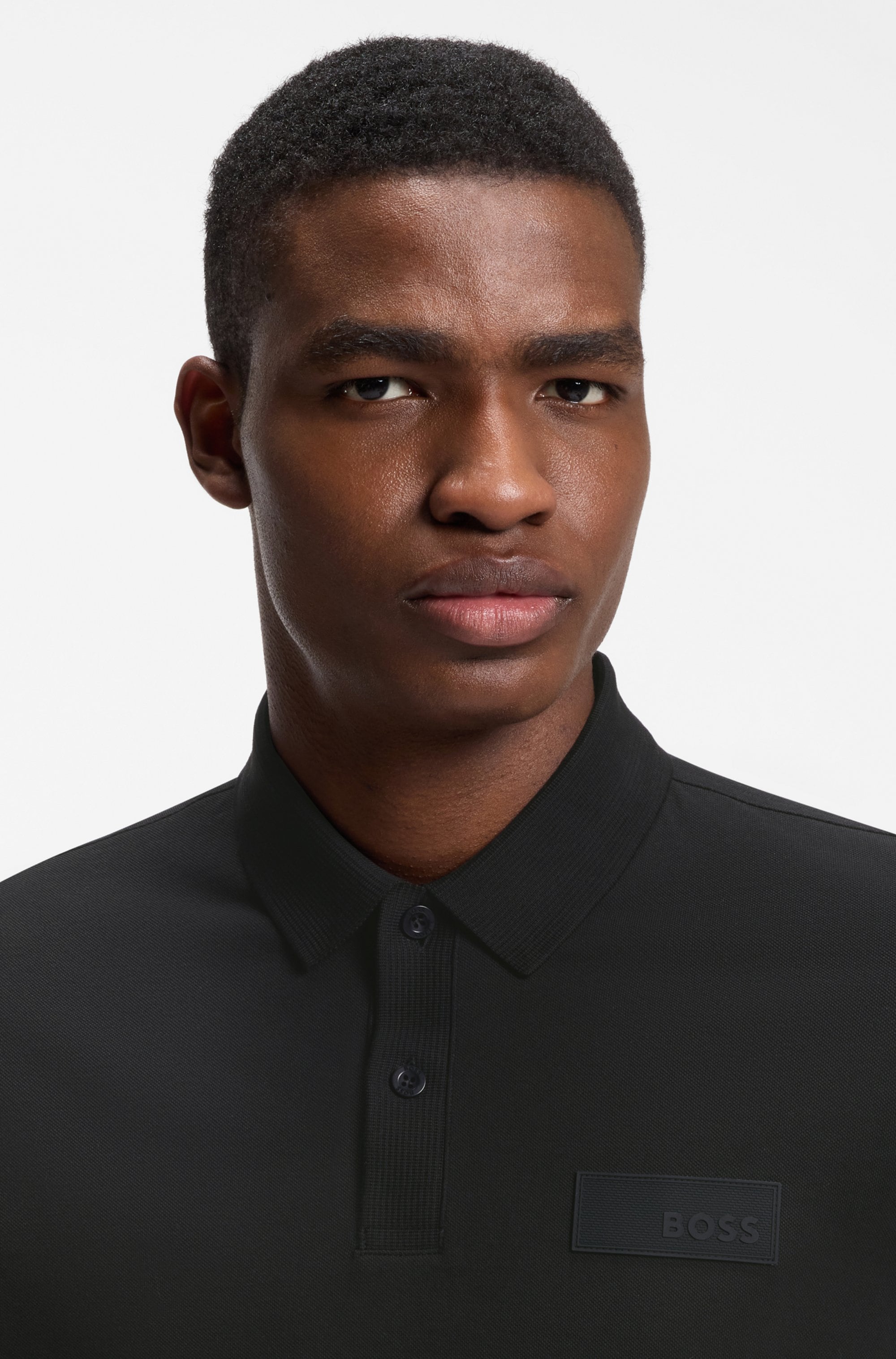 Poloshirt BOSS GREEN "Paddy Logo Patch Regular Fit", Herren, Gr. XL, schwarz (schwarz001), Jersey, Obermaterial: 100% Baumwolle, unifarben, regular fit normal, Rundhals, Bündchen, Shirts Poloshirt, atmungsaktive Piqué-Webstruktur, Flachstrickkragen, gerad