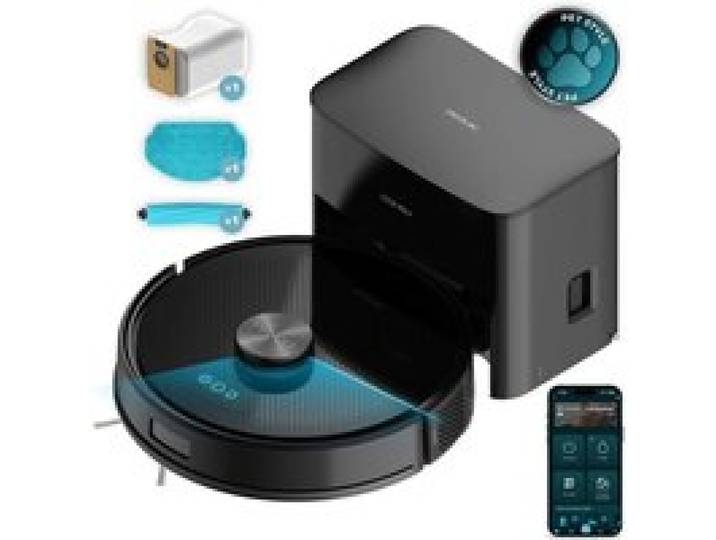 Aspirateur robot laveur - CECOTEC Conga Y70 - 20 000 Pa - 160 m² - Noir