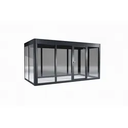SunElements Design Gewächshaus SunCasa Power mit Photovoltaikdach 4.2 anthrazit-metallic, Wände: 6mm Acrylglas, Dach: Doppelglasmodule 5 % Transparenz