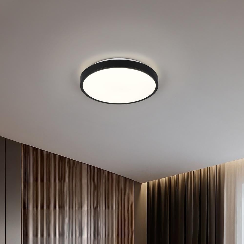 REALITY Import Plafondlamp Slope zwart met LED