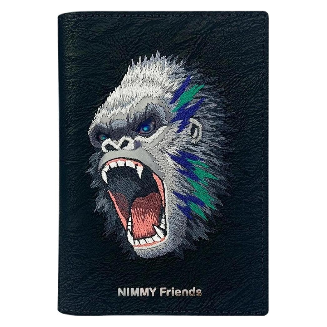 Nimmy Passport case wallet Raptor Gorilla black (Reisepasshülle) (N-XM-HZB-057)