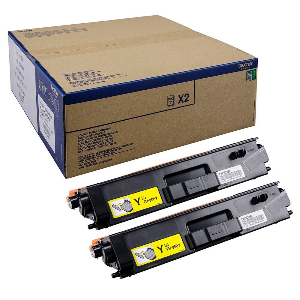 Brother TN-900YTWIN, 12000 Seiten, Gelb, 2 Stück(e)
