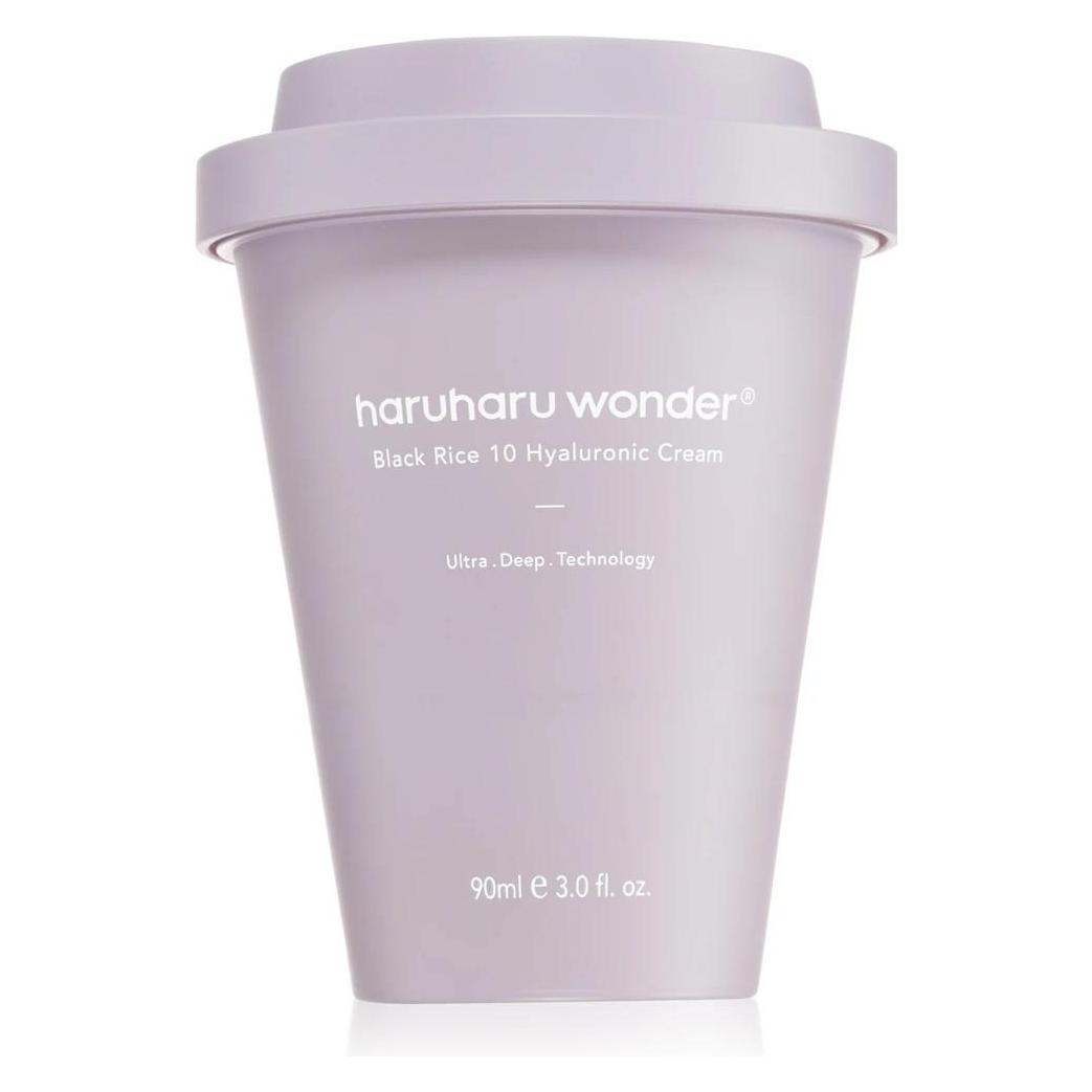 Haruharu Wonder Black Rice 10 Hyaluronic Cream 90ml Face Moisturizer Vegan Cruelty Free Daily Skinca (90 ml, Tagescreme) (1307595)