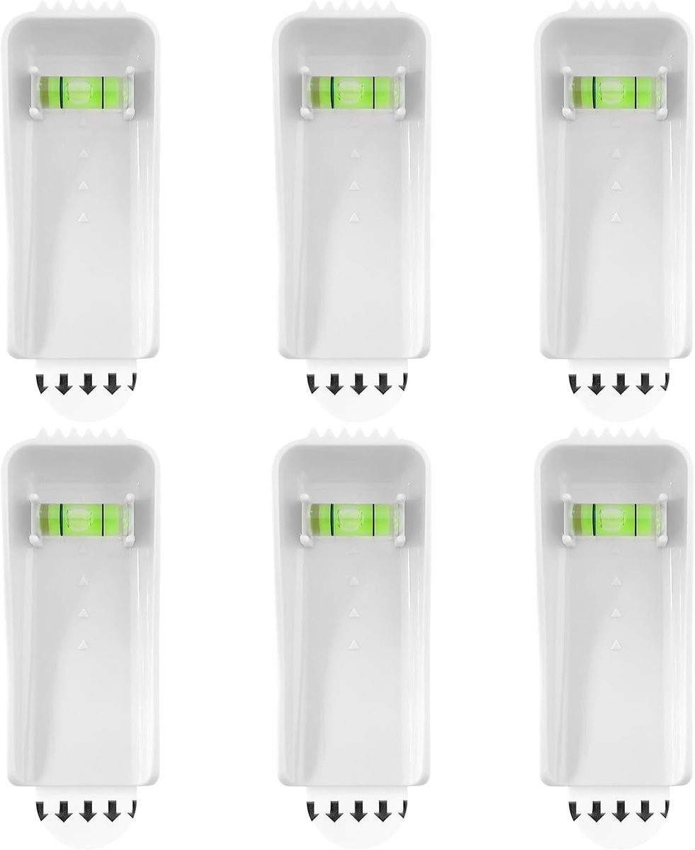 Set van 6 fotohaakjes met verwijderbare lijmstrips voor wanddecoratie zonder spijkers
