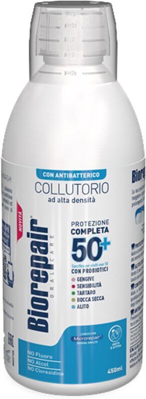 Biorepair Complete Protection 50+ mouthwash with antibacterial effects 450 ml