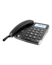 Doro Magna 4000 Telefon mit Schnur Rufnummernanzeige/Anklopffunktion PSTN 82 x 32 display Schwarz (380117)
