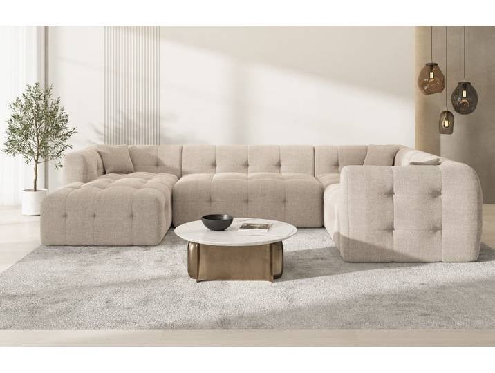 Couchlandschaft Sevilla U-Form in Stoff