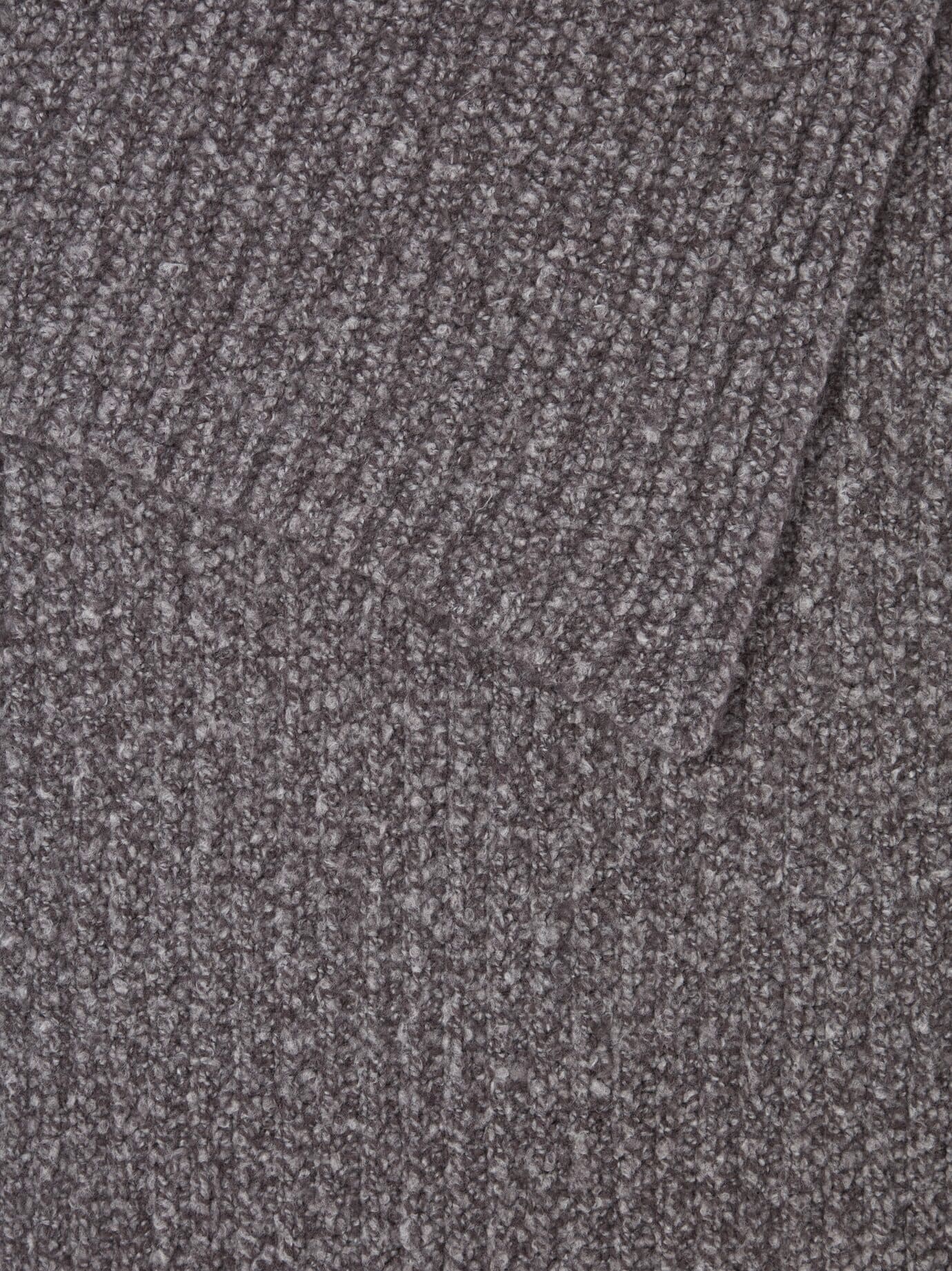 Walbusch Boucle Wollschal, , Farbe Braun, 01, wärmende Merinowolle edles Bouclé-Garn Herren