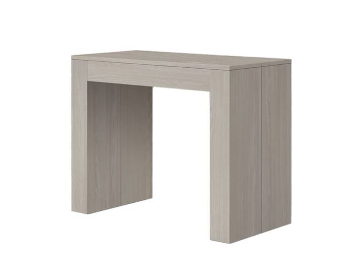 Console extensible en bois, finition orme perlé 90 × 45 - 90 × 300 cm