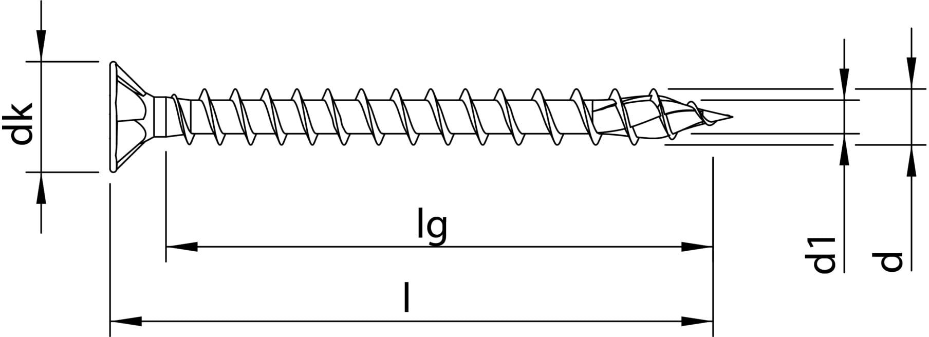 HECO-TOPIX-plus A2 4,5 x 30, Senkkopf, Pozi-Drive, VVG (61693)
