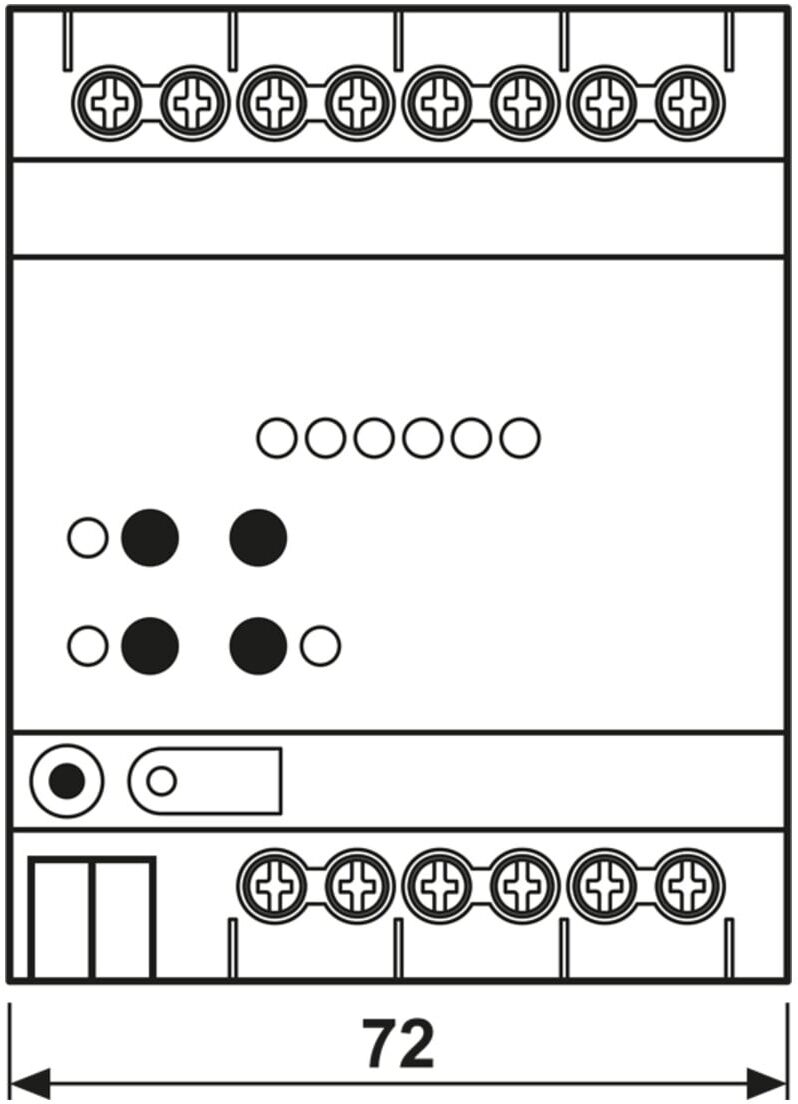 Jung KNX Heizungsaktor 6fach mit Regler 36006 1S R (360061SR)