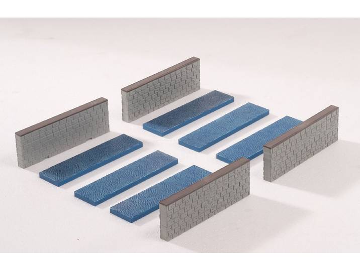 Lemax - Canal Wall- Set Of 10 - Kersthuisjes & Kerstdorpen