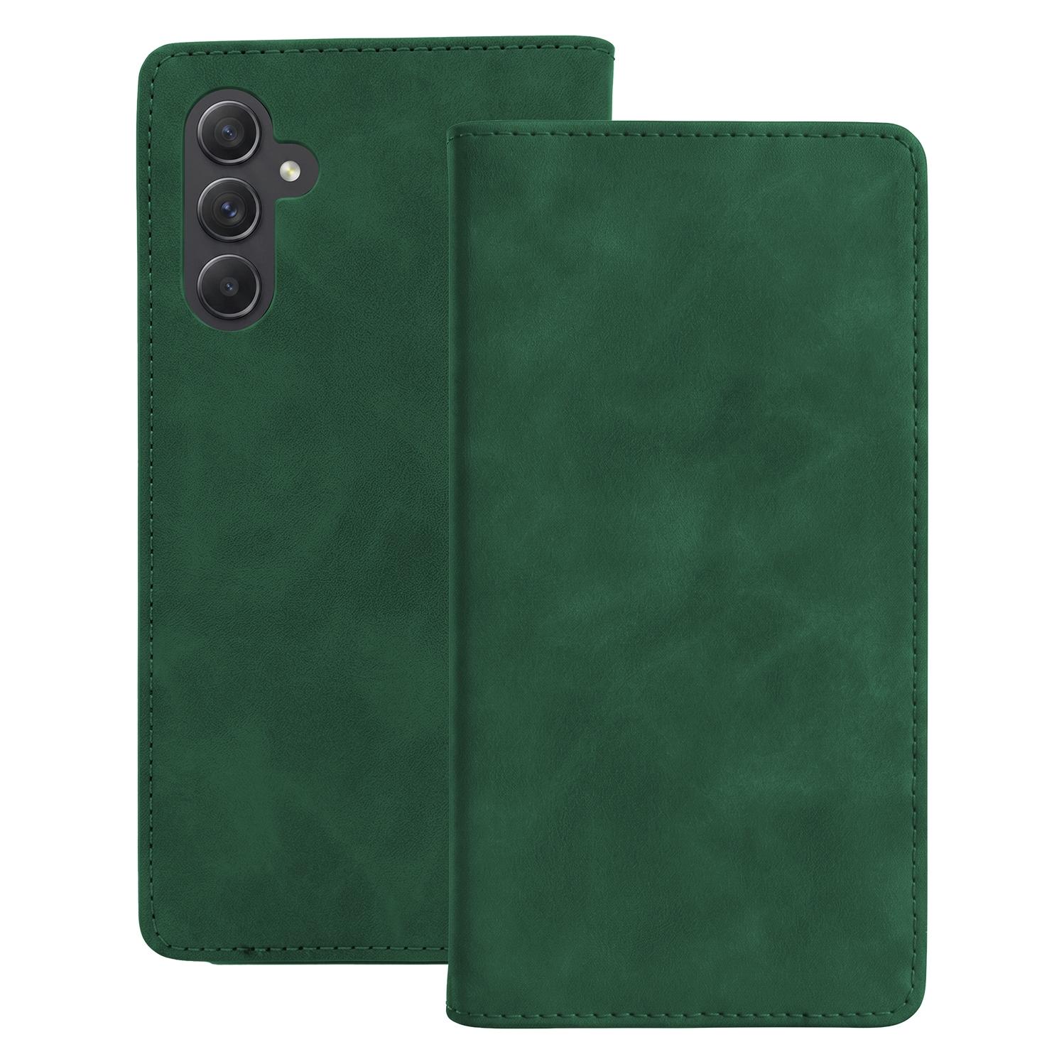 OEM Smart Suede-Hülle für das Samsung Galaxy A34, grün (Samsung Galaxy A34) (GSM276579)
