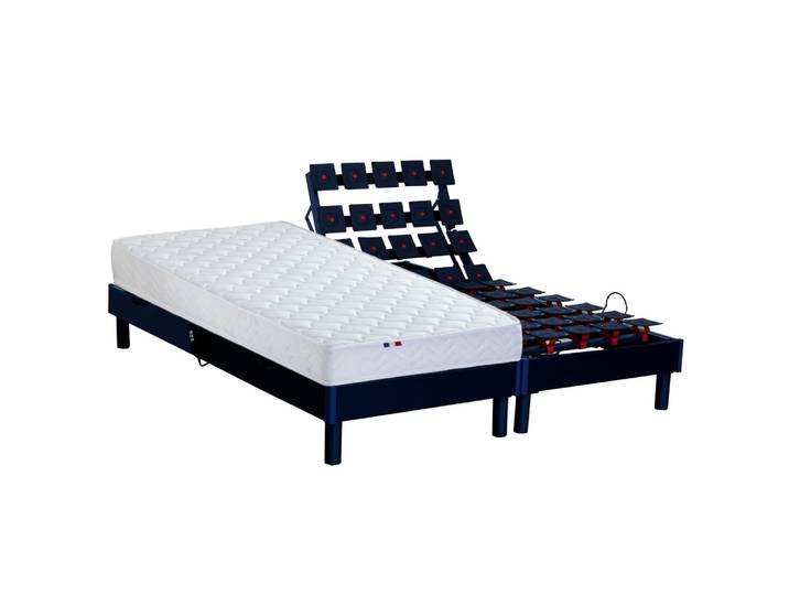 Sommier électrique et matelas accueil latex 180x200
