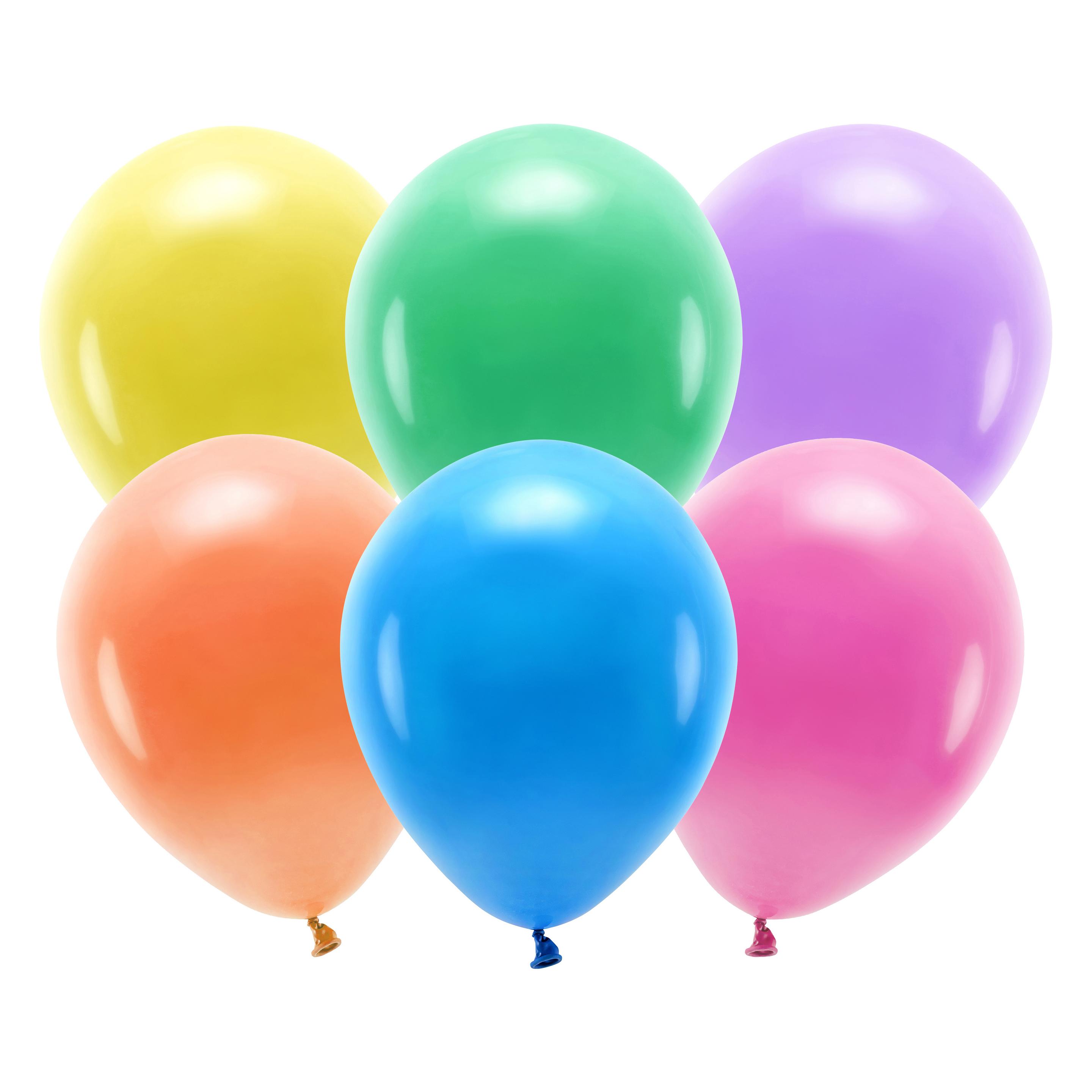 Partydeco Luftballons pastell Mix Eco (10x) (ECO30P-000-10)
