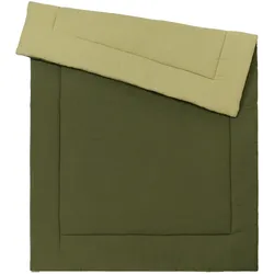 BORNINO HOME Wende-Krabbeldecke Musselin 100x145 cm, gruen