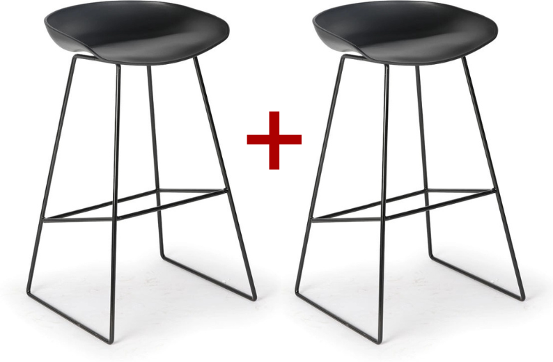B2B Partner Barhocker MONTY 1+1 GRATIS, schwarz