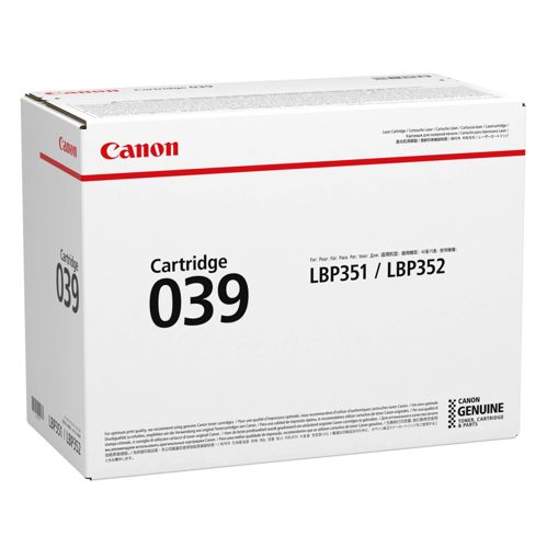 Canon Toner Cartridge 039 schwarz