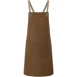 Karlowsky, Kochschürze, Latzschürze Urban-Nature mit Kreuzbändern und grosser Tasche (One Size)