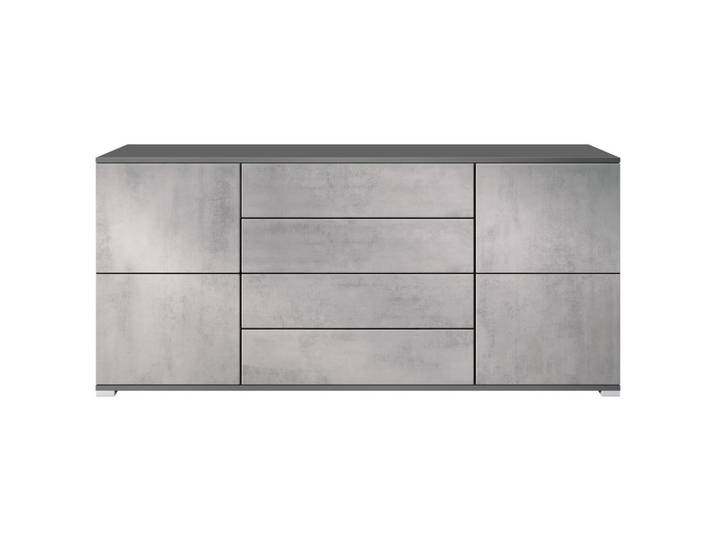 SIDEBOARD Rova Beton Oxid Optik