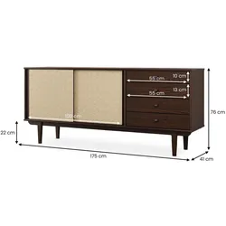 Idimex, Kommode + Sideboard, Simona (175 x 41 x 76 cm)