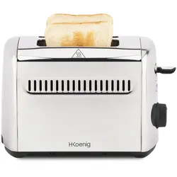 H.Koenig Toaster  TOS9 / 2 Breite Schlitze 40mm / 7 Stufen Bräunung
