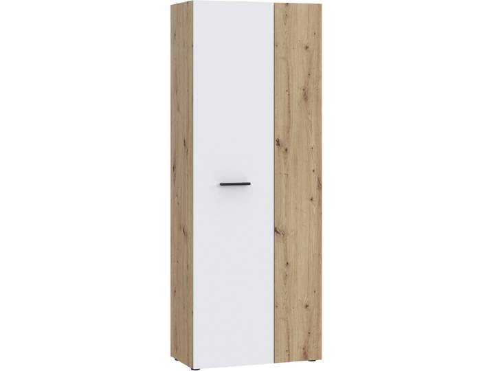 Mehrzweckschrank FORTE NET306 , braun (artisan eiche, weiß), B:68,7cm H:181,1cm T:36,5cm, Holzwerkstoff, Schränke, Mehrzweckschrank, Mehrzweckschrank, inklusive Einlegböden, verschiedene Dekore