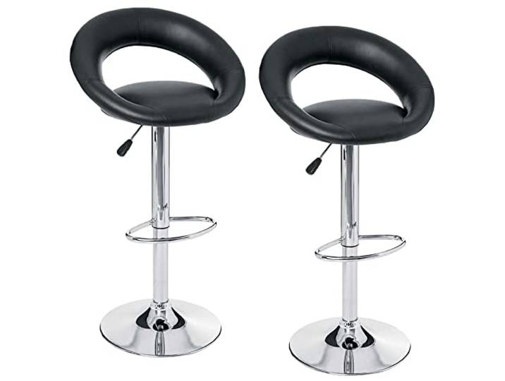 2er Set Sasha Barhocker, Schwarz, L