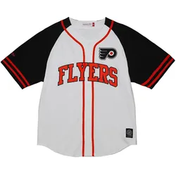 Mitchell & Ness, Herren, Sportshirt, Practice Day Jersey Philadelphia Flyers - M (M), Weiss, M