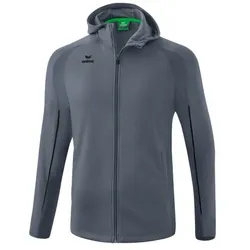 Erima Liga Star Trainingsjacke mit Kapuze Herren - slate grey/sch