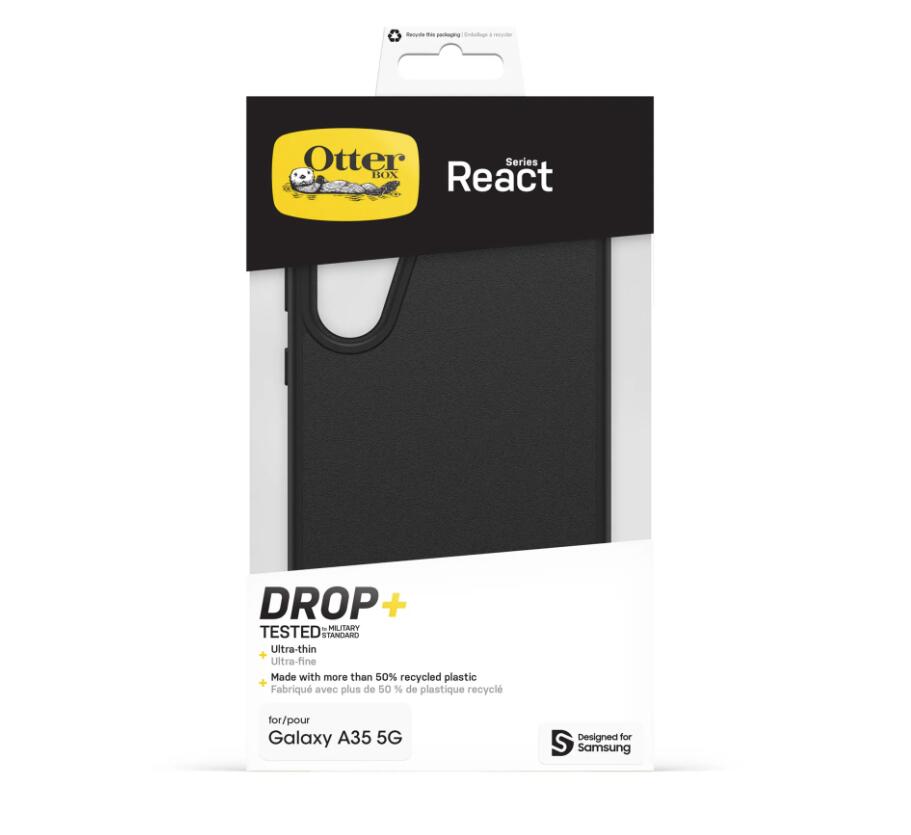OtterBox React Series Hintere Abdeckung für Samsung Galaxy A35 schwarz 77-95396