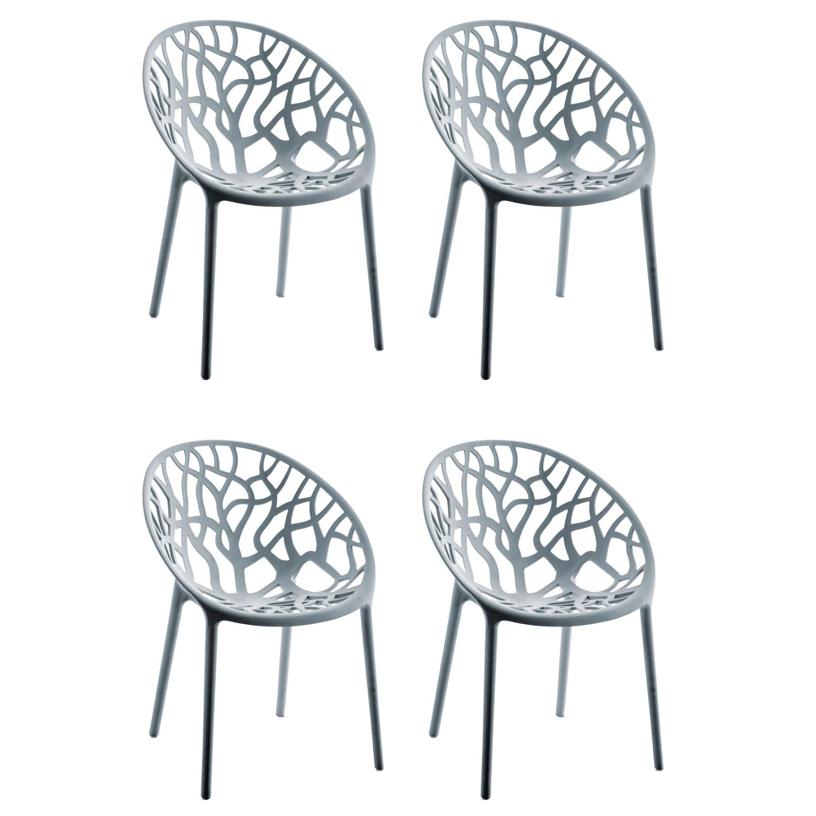 CLP 4er Set Stuhl Hope Farbe: grau