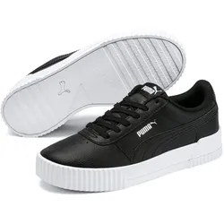 PUMA Carina Leder Sneaker Damen PUMA black/PUMA white/PUMA silver 38