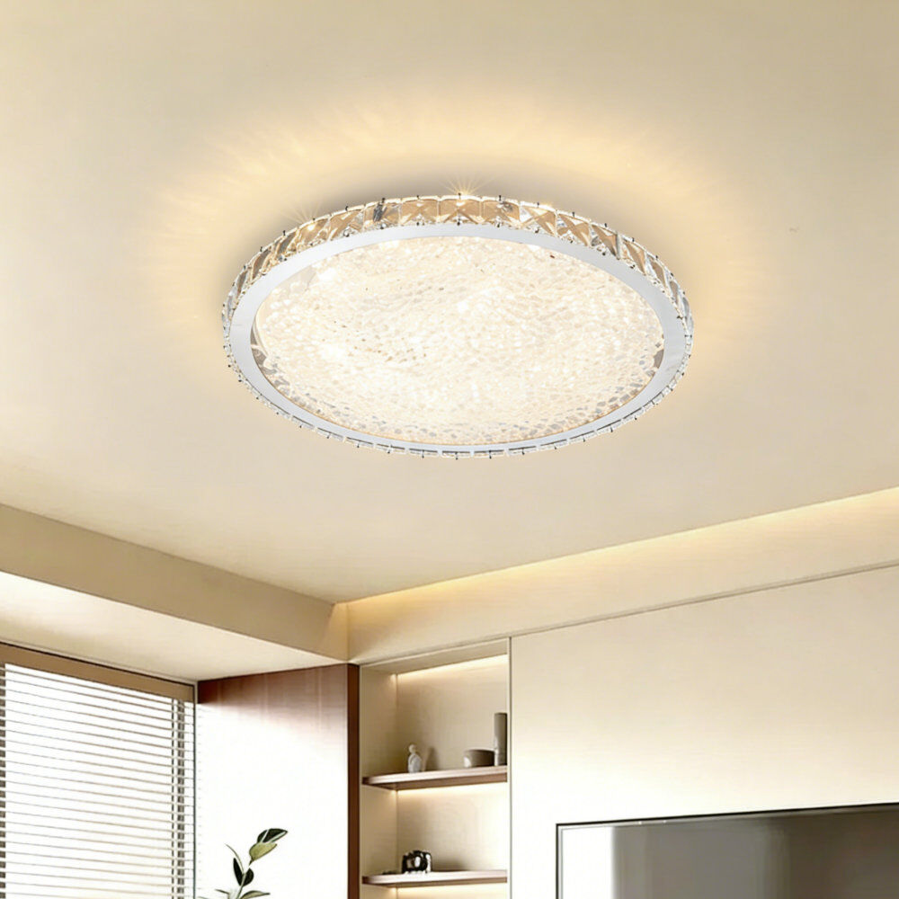 Fairmont Park LED Semi Flush Mount Natural 5cm H X 40cm W X 40cm D
