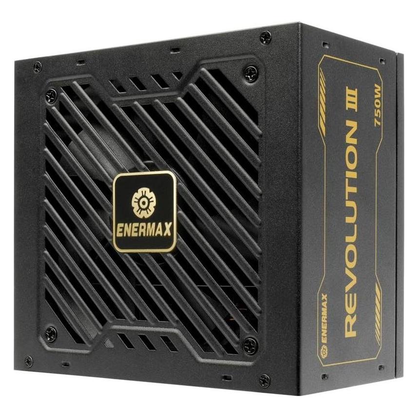 Enermax Power Supply 750W Revolution3 80+ Gold Black FULLMOD (750 W) (ERV750G-AHG-MAC)