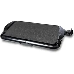 SOGO Elektrischer Tischgrill mit Stone-Finish-Beschichtung - 48x26cm - 2000W