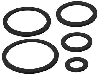 Uplift Picks Floating Fish Feeding Rings And Aquarium Plant Corral Set black (circle) 5 Pcs