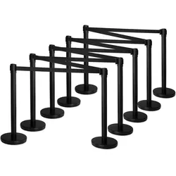 Stagecaptain PLS-200 BKB Absperrständer Personenleitsystem schwarz 10x Set