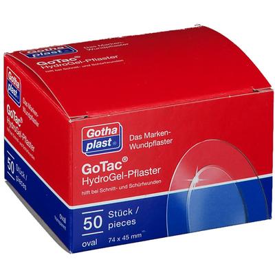 Gotac HydroGel-Pflaster 74x45 mm oval 50 St Pflaster