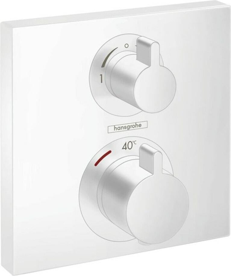 Hansgrohe Ecostat Square f Inbouwthermostaat met Safety Stop, Matwit, 2 Circuits