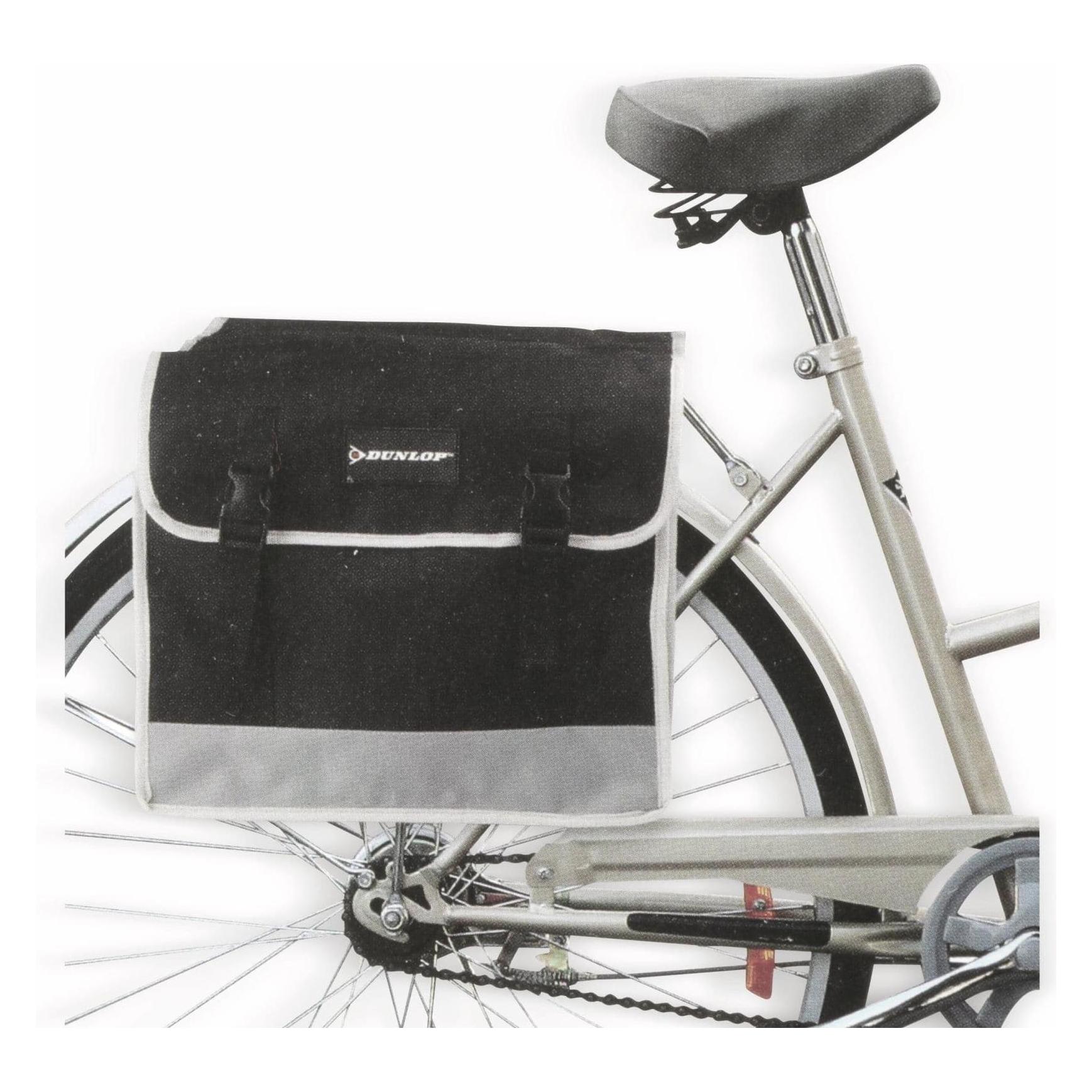 Dunlop Fahrradtasche Doppel ca 31L 37x14x30cm (26 l, Satteltasche) (41740)