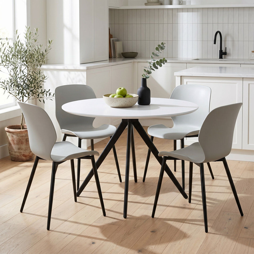 George Oliver Westcreek Dining Set Grey/White