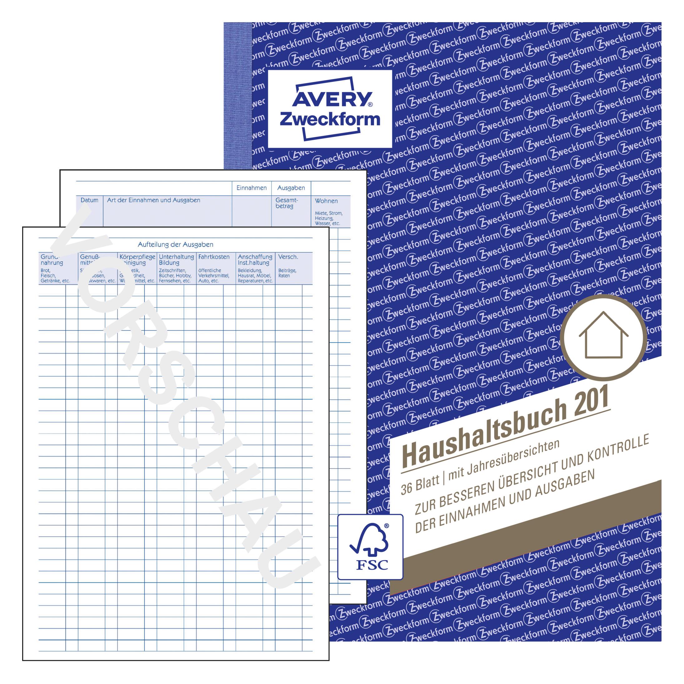 Avery Haushaltsbuch (36x) (18492538)