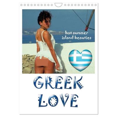 GREEK LOVE hot summer island beauties (Wandkalender 2026 DIN A4 hoch), CALVENDO Monatskalender