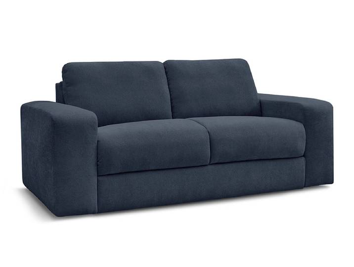 Bettsofa BOBOCHIC IBIZA Stoff mit Textur dunkelblau